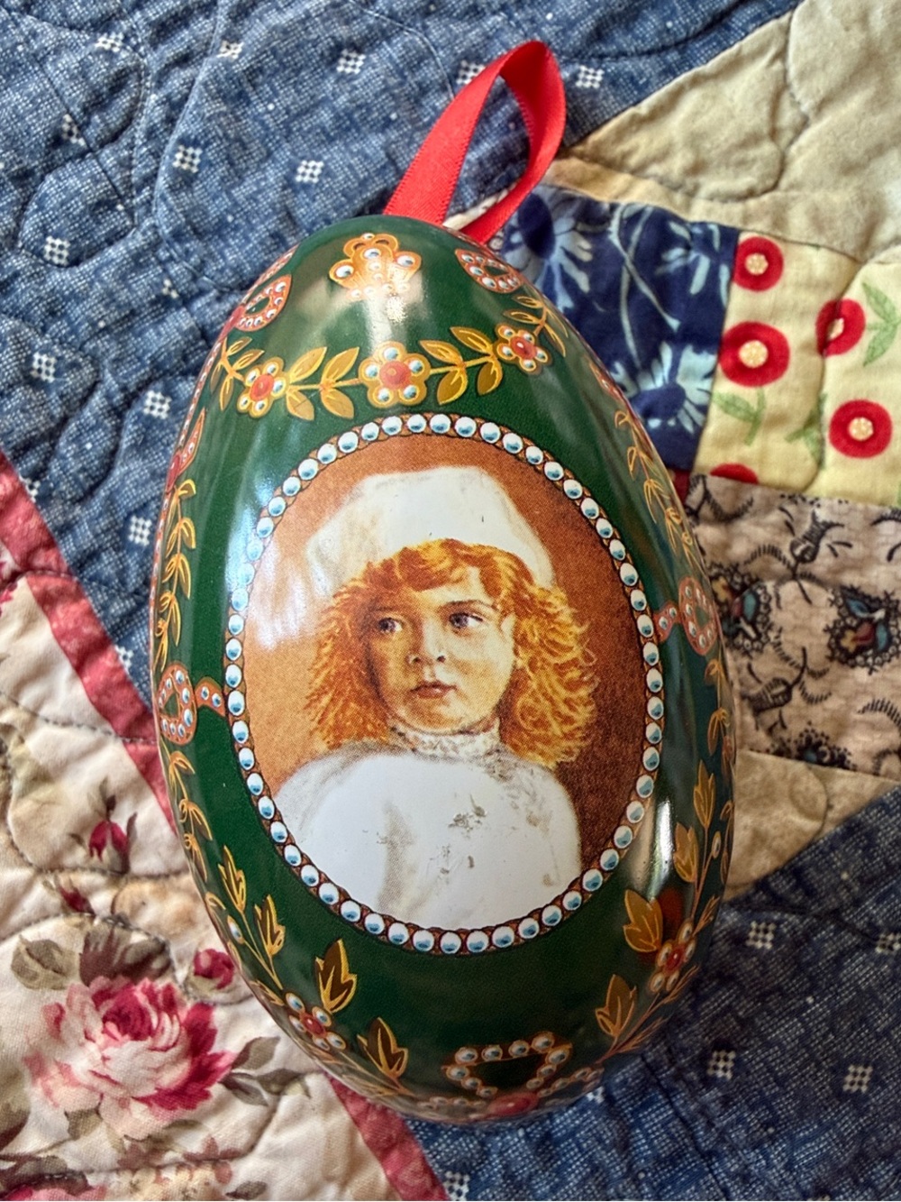 Vintage Bentley’s London Anastasia Fabergé Egg Tin Made in England